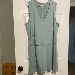 Faux suede hippie dress by Jolt.